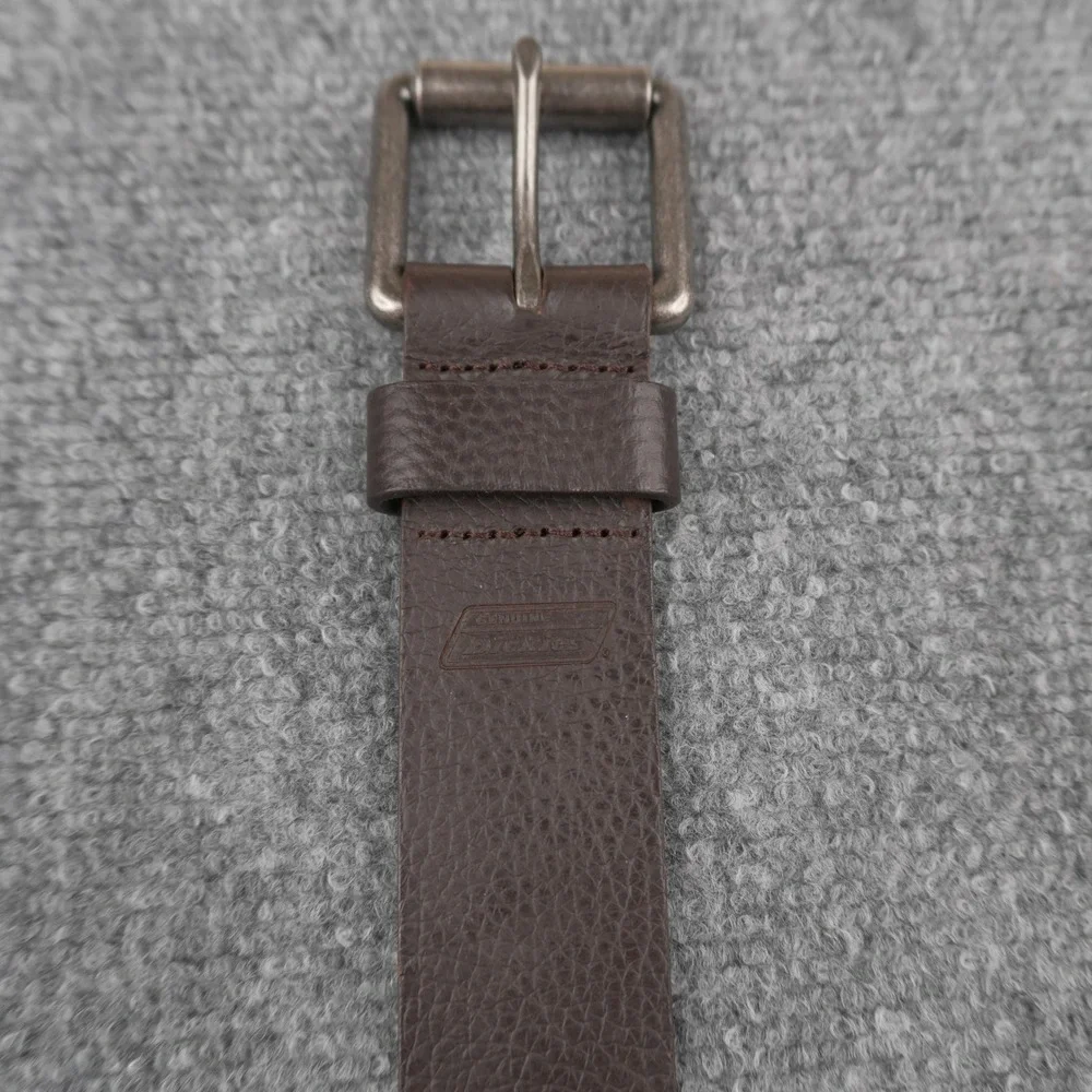 Dickies Leather‎ Belt Mens 50-52 Brown Pebbled Roller Buckle Utility 17GD020027